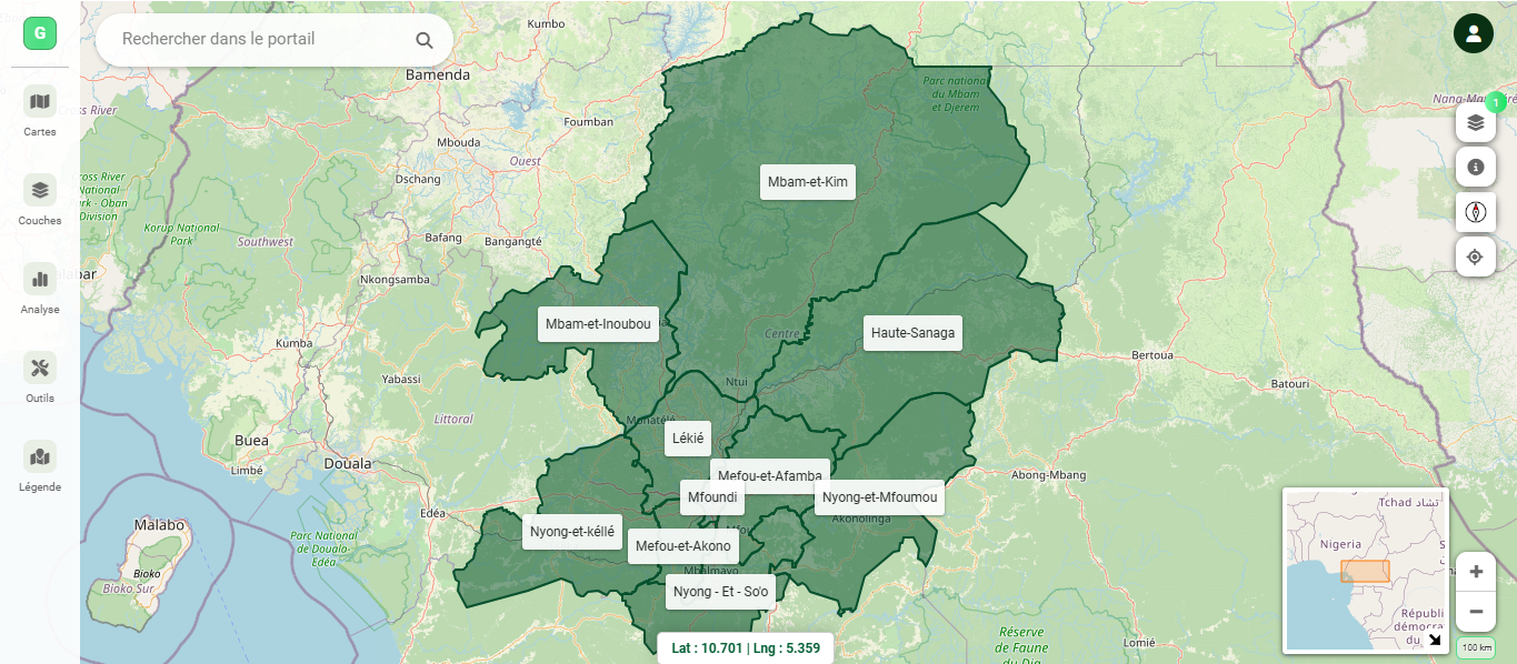 Aller vers le géo-portail Product screenshot